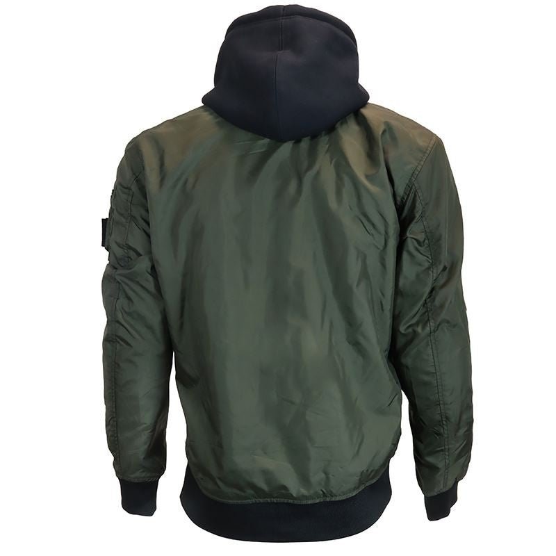 Bombers Moto Maxtex 300d Homme Harisson Maverick Kaki CE - LE PRATIQUE DU MOTARD