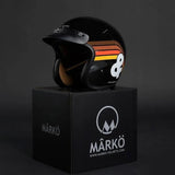 Casque Jet Vintage Benson & Cherry x Mârkö - LE PRATIQUE DU MOTARD Casque Jet Vintage Benson & Cherry x Mârkö - LE PRATIQUE DU MOTARD