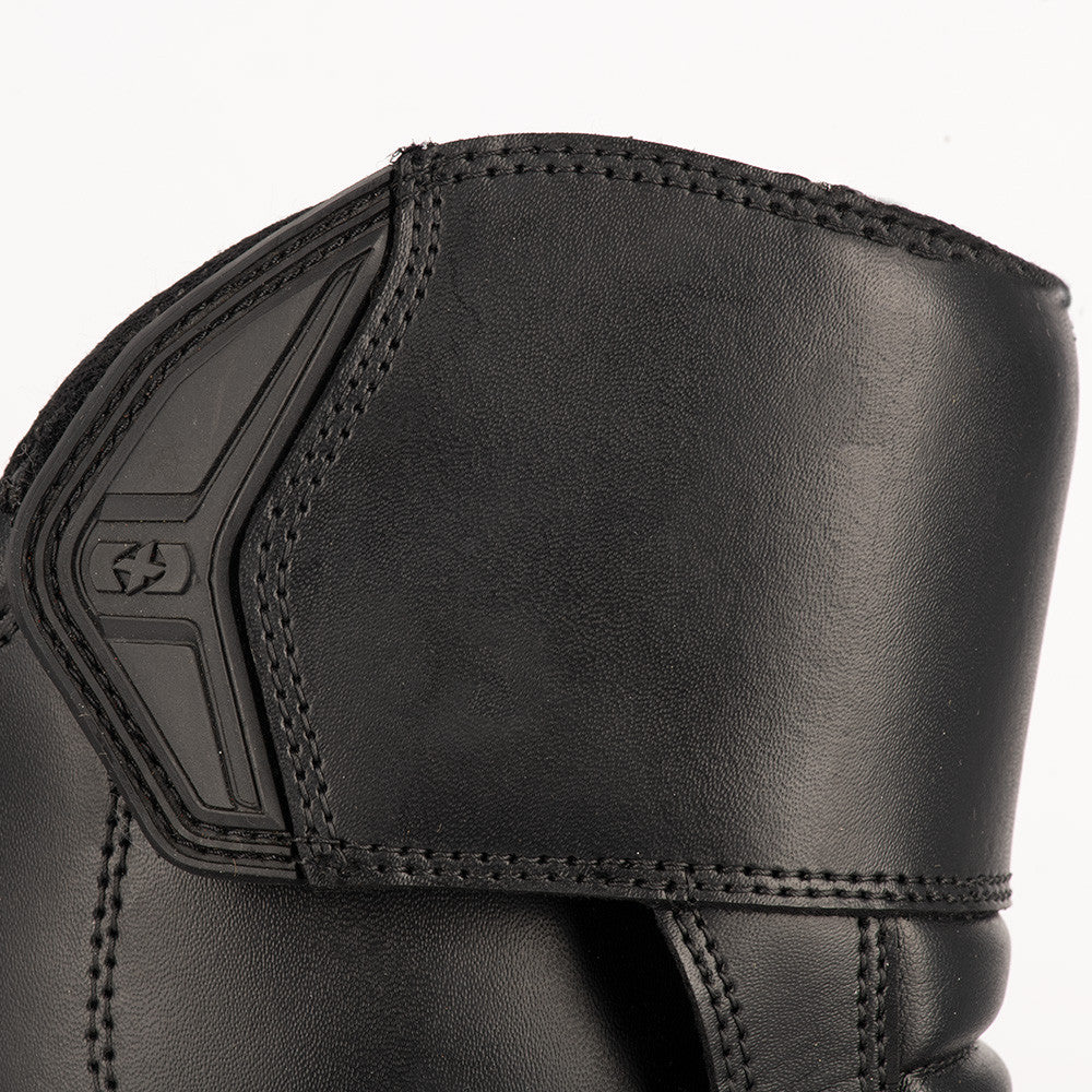 Bottes Moto Homme Oxford Delta 2.0 Short — Cuir Imperméable Dry2Dry™, Noir