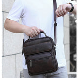 Men's leather shoulder bag.