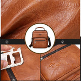 Men's leather shoulder bag.