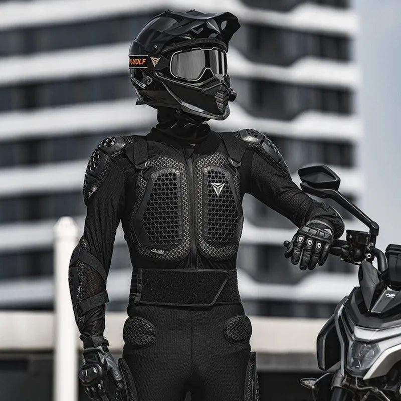 Armure de protection moto Niveau 2 avec dorsale | AxonProtect™ - LE PRATIQUE DU MOTARD