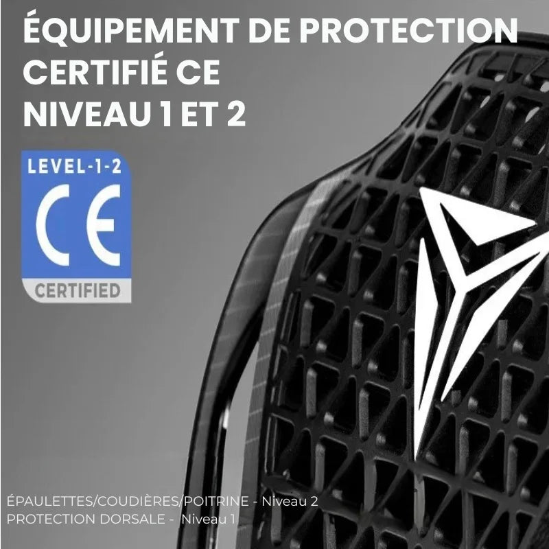 Gilet de protection anatomique moto | Bionic PG1 Blanc - LE PRATIQUE DU MOTARD