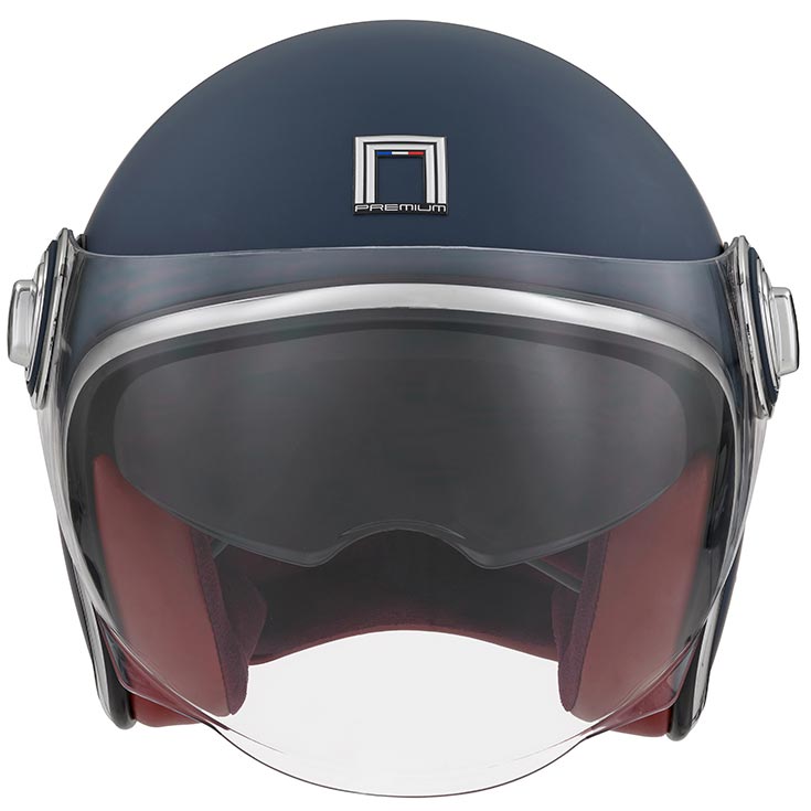 Casque Moto Jet Heritage Bleu Mat | NOX - LE PRATIQUE DU MOTARD