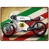 Plaque décorative métallique DUCATI