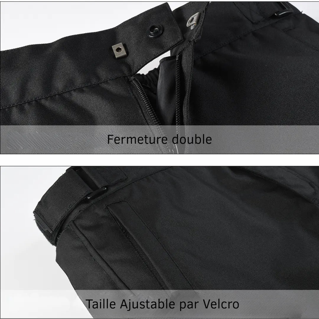 Surpantalon Moto & Scooter "Rapide - Enfilage" STORM™: Chaud, Étanche et Protégé (CE Niv.2) - LE PRATIQUE DU MOTARD