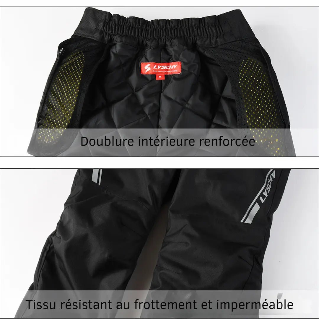 Surpantalon Moto & Scooter "Rapide - Enfilage" STORM™: Chaud, Étanche et Protégé (CE Niv.2) - LE PRATIQUE DU MOTARD