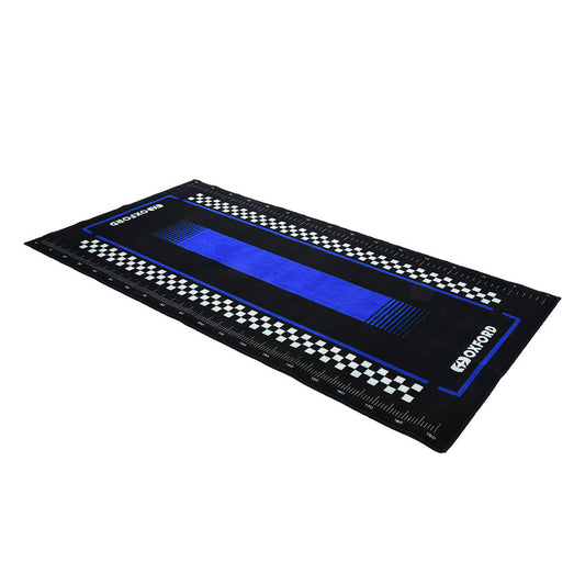 Tapis de sol moto Tapis d'Atelier Moto Oxford Pitlane Yama Blue 200x100cm — Garage & paddock moto
