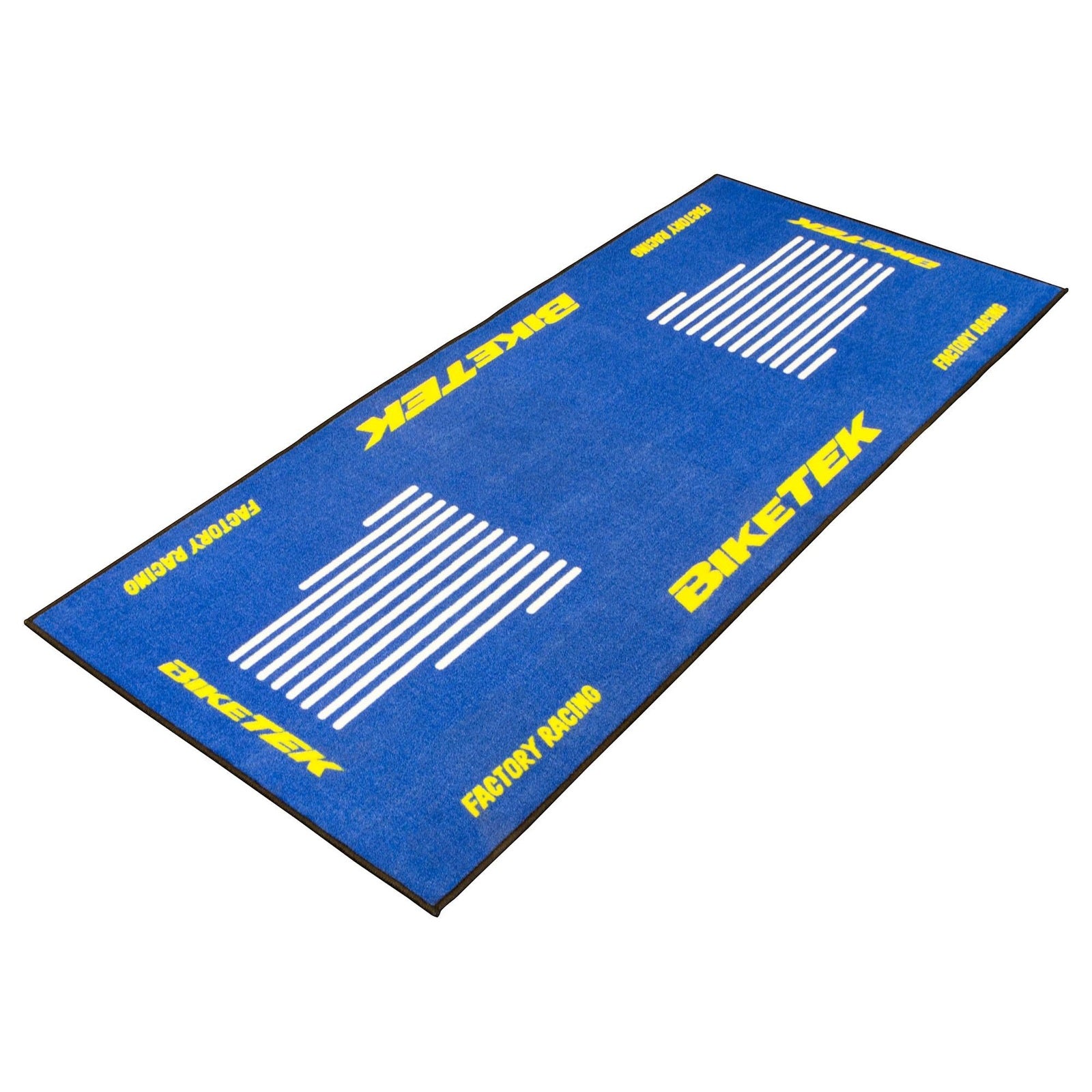 Tapis de sol moto Tapis de Sol Moto 190x80cm Bleu Blanc Jaune — Garage & paddock moto