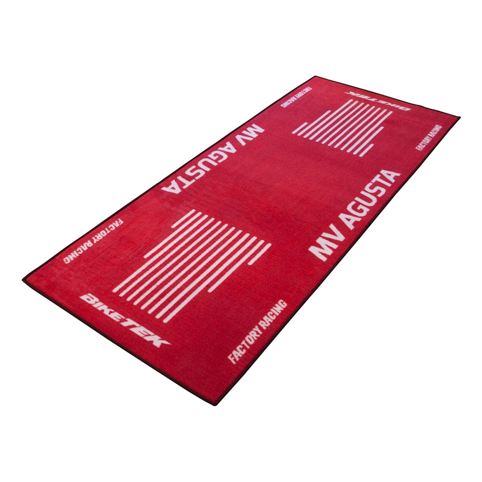 Tapis de Garage Moto MV Agusta Factory Racing | 190x80cm | Biketek Series 3