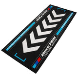 Tapis de Garage Moto BMW Motorrad Motorsports | 190x80cm | Biketek Series 7 | Homologué FIM