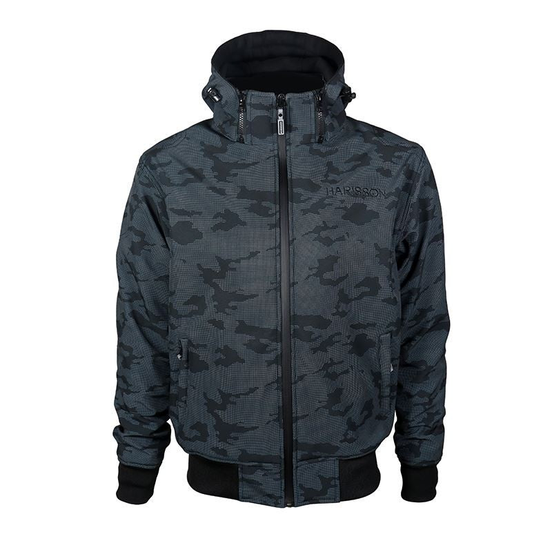 Veste Moto Softshell Homme Harisson Stewart Digit Camo CE - LE PRATIQUE DU MOTARD
