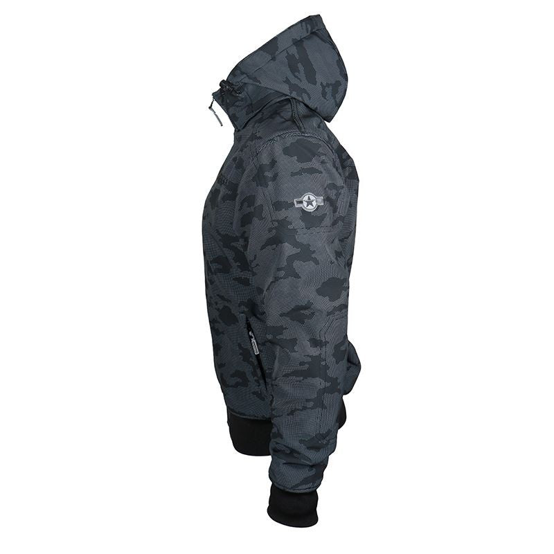 Veste Moto Softshell Homme Harisson Stewart Digit Camo CE - LE PRATIQUE DU MOTARD