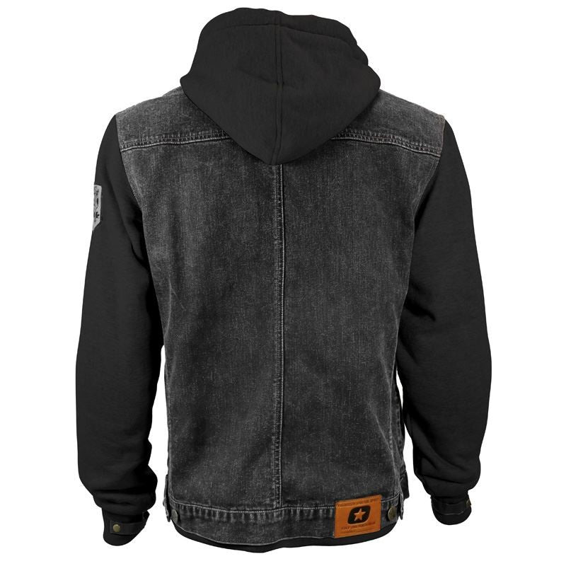 Veste Moto Coton Chiné Homme Harisson West Side II Noire/grise CE - LE PRATIQUE DU MOTARD