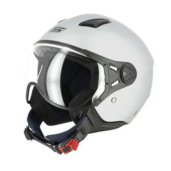 Casque moto Jet - Aviateur Gris Mat - LE PRATIQUE DU MOTARD