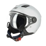 Casque moto Jet - Aviateur Gris Mat - LE PRATIQUE DU MOTARD
