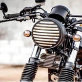 Phare rond moto avec grille - LE PRATIQUE DU MOTARD