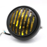 Phare rond moto avec grille - LE PRATIQUE DU MOTARD
