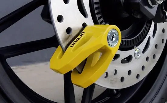 Bloque Disque Ø6 mm - Jaune + housse Le Pratique du Motard
