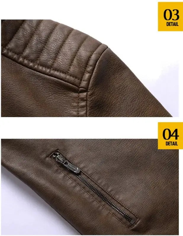 Blouson en cuir homme avec capuche - KINGS Le Pratique du Motard