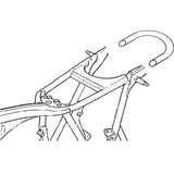 Boucle de cadre moto café racer - 215mm + éclairage LED Le Pratique du Motard