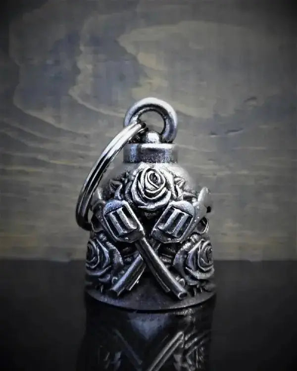 Cloche ange gardien Bravo bell's "des Armes et de la roses" - Le Pratique du Motard