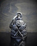 Cloche ange gardien Bravo bell's "des Armes et de la roses" - Le Pratique du Motard