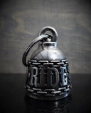 Cloche de moto unique Bravo bells " Live To Ride Bell" - Le Pratique du Motard