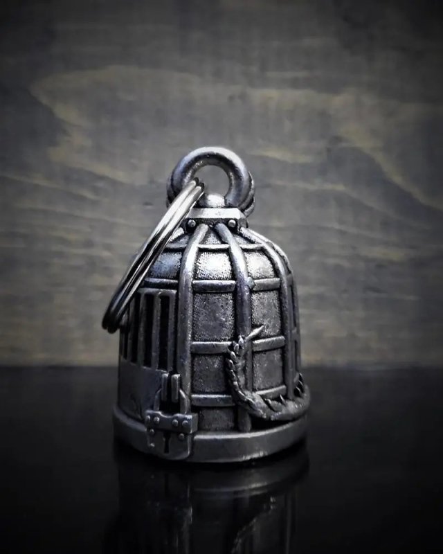 Cloche de moto unique "Gremlin en cage" - Le Pratique du Motard