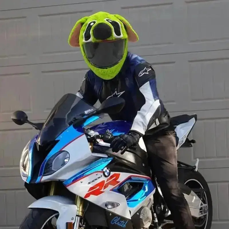 Couvre Casque Moto - Stitch Vert - Le Pratique du Motard