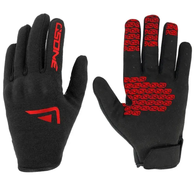 Gants moto été Noir/Rouge - Homologué CE Le Pratique du Motard