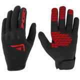 Gants moto été Noir/Rouge - Homologué CE Le Pratique du Motard