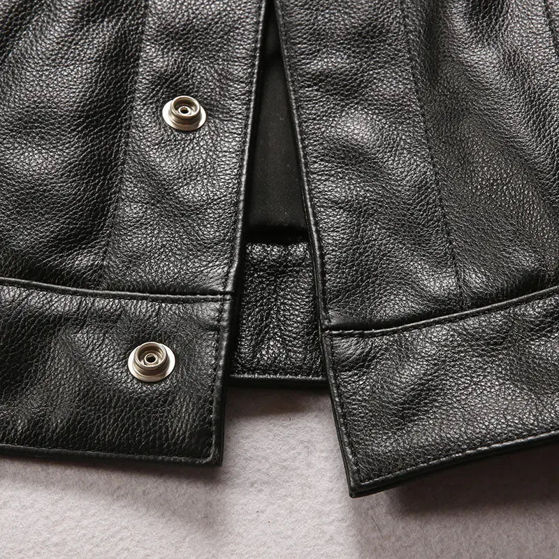 Gilet cuir biker SOA - Le Pratique du Motard