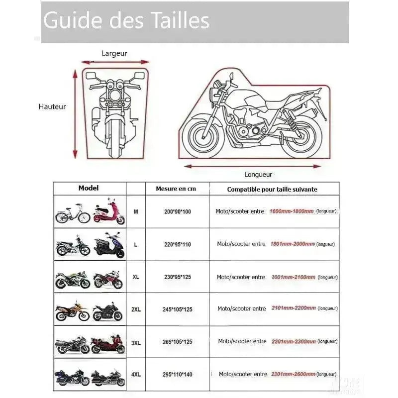 HOUSSE MOTO EXTERIEUR - Le Pratique du Motard