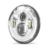 Phare LED 7" compatible Harley Davidson - Chrome Le Pratique du Motard