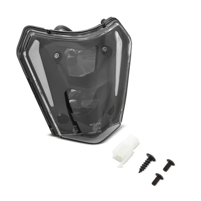 Phare LED ECE Masque DRL noir pour KTM EXC / EXC-F / Freeride / Enduro / SMC 14-22 XDure SW1 Incluant Le Pratique du Motard