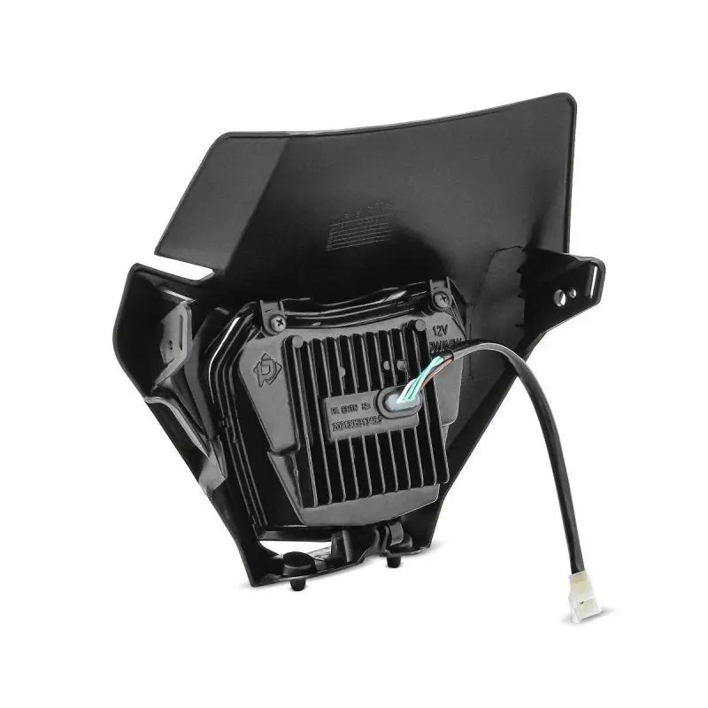 Phare LED ECE Masque DRL noir pour KTM EXC / EXC-F / Freeride / Enduro / SMC 14-22 XDure SW1 Incluant Le Pratique du Motard