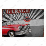 Plaque décorative métalique Moto Garage - Le Pratique du Motard
