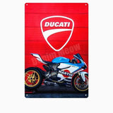 Plaque métalique décorative DUCATI CORSE - Le Pratique du Motard