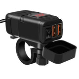 Prise USB moto Fast Charge + Voltmeter - Le Pratique du Motard