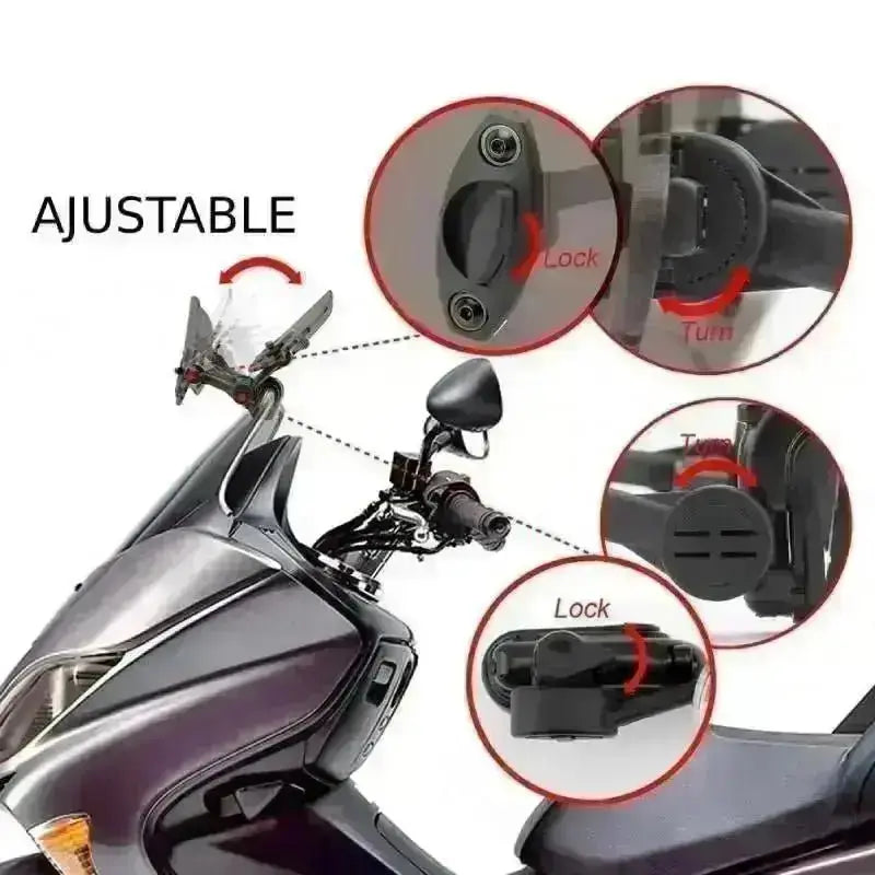 Réhausse de pare-brise moto - Le Pratique du Motard