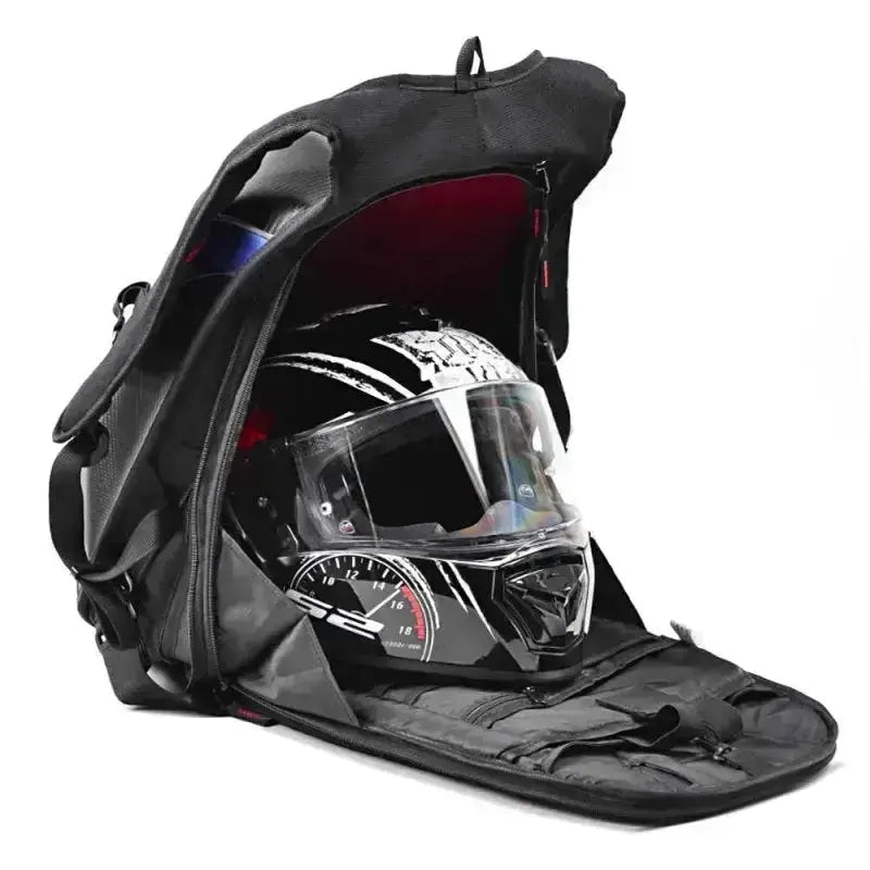 Sac a dos rigide moto - Rouge - Le Pratique du Motard