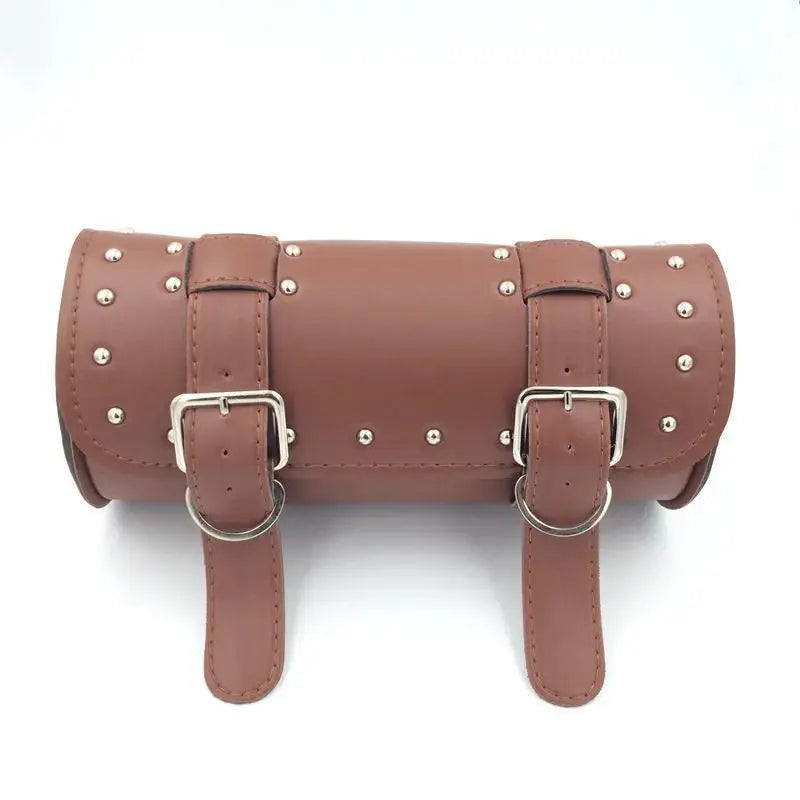 Sacoche de selle moto - Roll Barrel MARRON Le Pratique du Motard