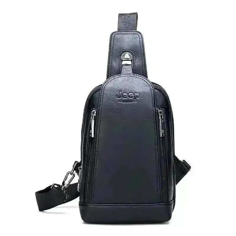 Sacoche en cuir bandouliere homme - JEEP - Le Pratique du Motard