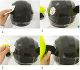 Tresse pour casque moto - Bleu Clair/Foncé - Le Pratique du Motard