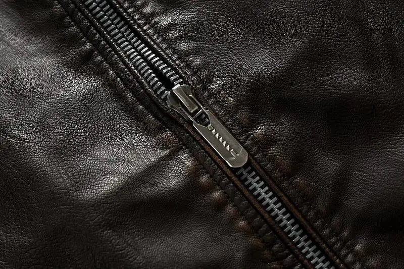 Veste cuir biker vintage - Le Pratique du Motard