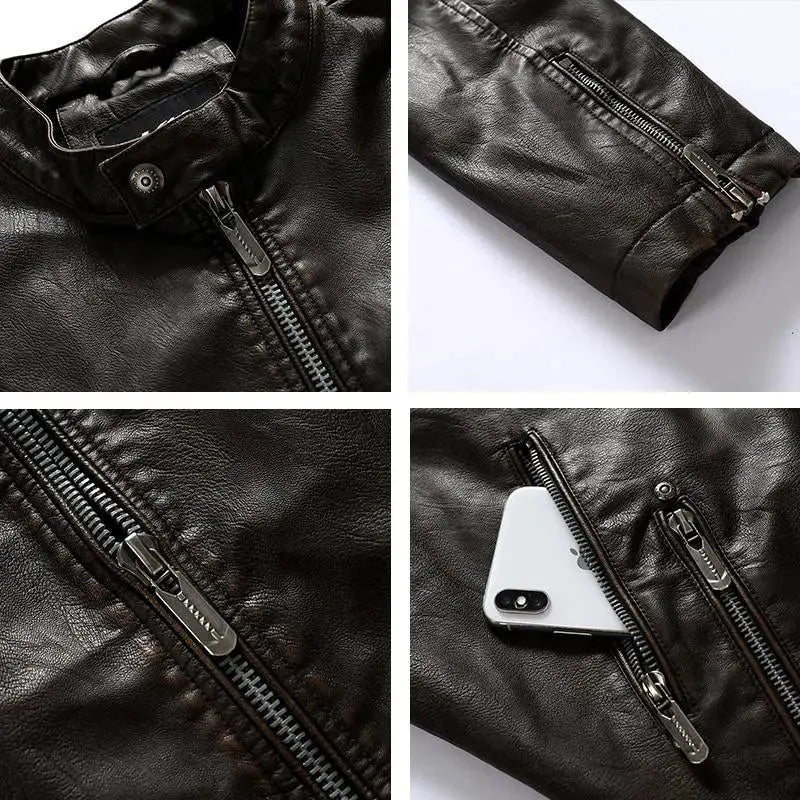 Veste cuir biker vintage - Le Pratique du Motard