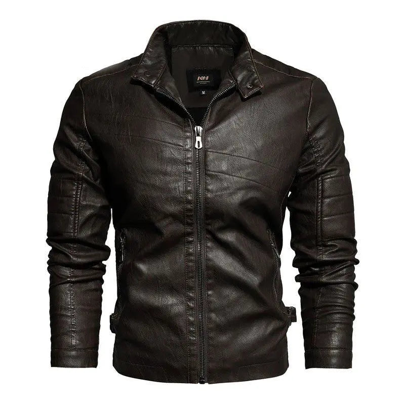 Veste cuir vintage homme - Coffee Le Pratique du Motard