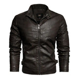 Veste cuir vintage homme - Coffee Le Pratique du Motard