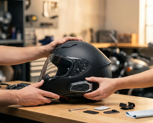 Installer un intercom moto sur casque intégral ou modulable : le guide pas à pas